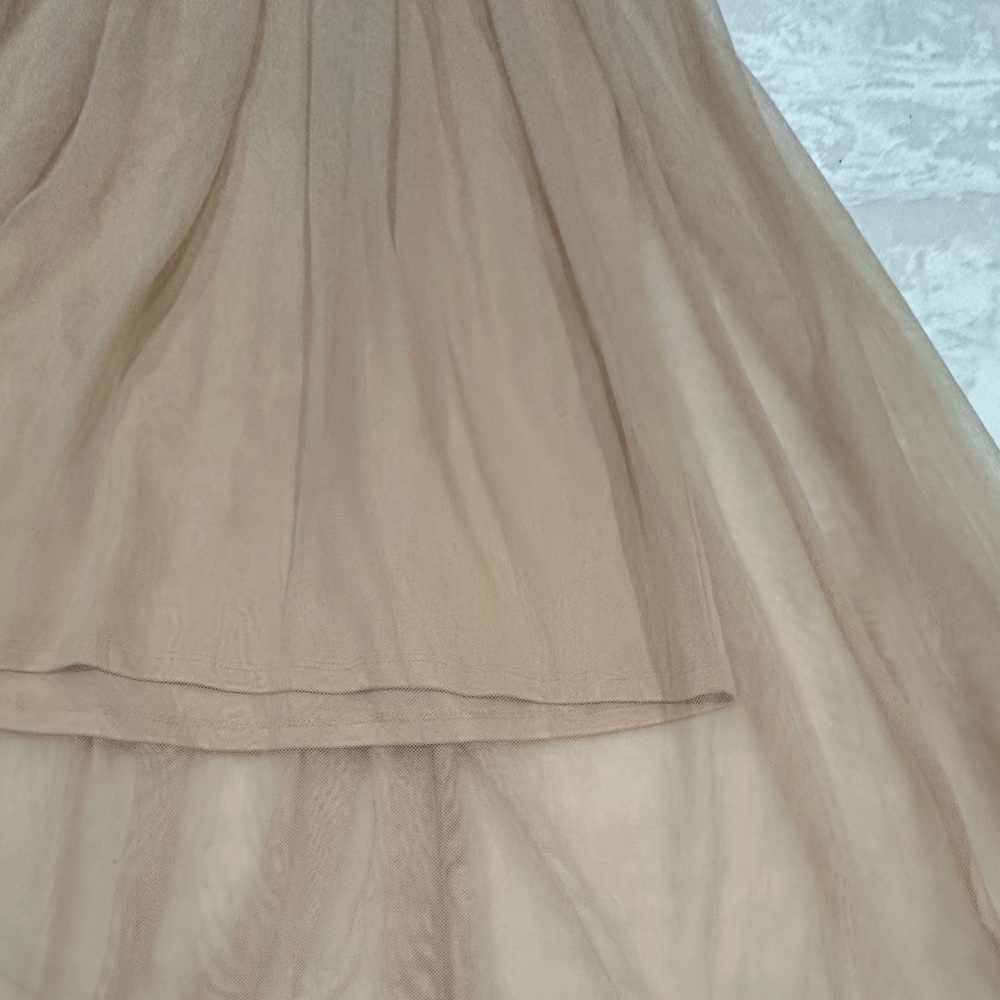 Fire Los Angeles Black Cream High-Low Midi Skirt Size M - Picture 3 of 10